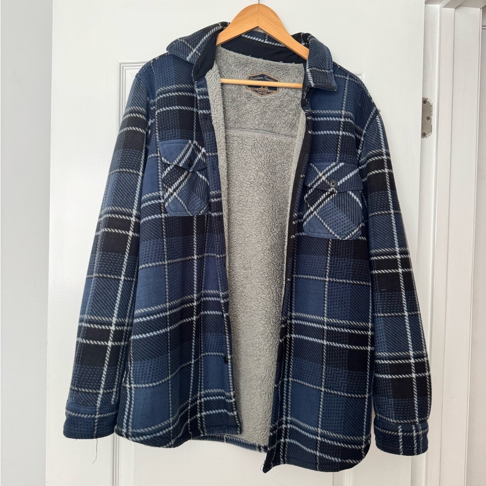 Dry Goods Blue and Black Plaid Jacket